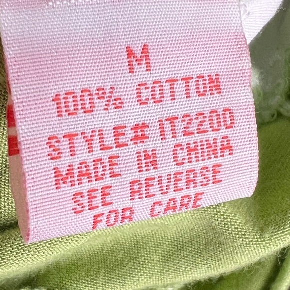 230. Casual 100% Cotton Chevron Top braided collar Medium M - Picture 5 of 7